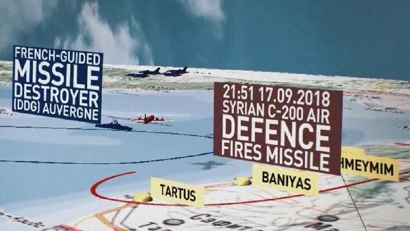 Rusia muestra paso a paso cómo Israel provocó el derribo del Il-20 en Siria