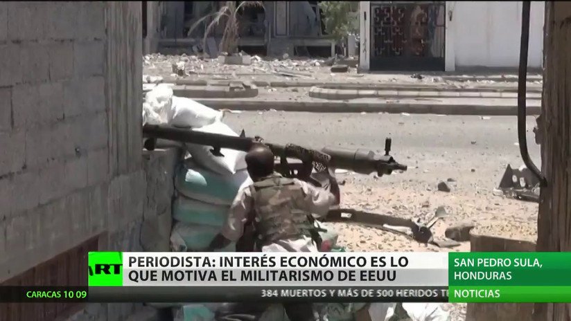 "La política exterior violenta y militarista de EE.UU. está motivada por la ganancia económica"