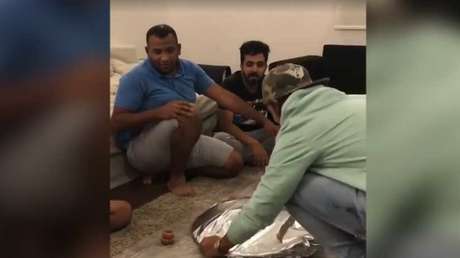 VIDEO: Un 'plato' sorpresa que infunde pavor a un grupo de amigos