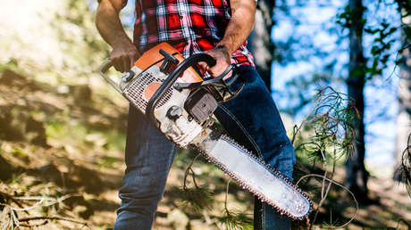 '¡Ojo con las orejas!: Un colombiano se deja cortar el pelo con una motosierra (VIDEO)