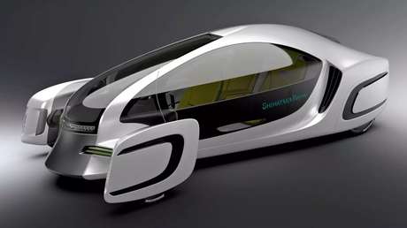 VIDEO: Presentan el primer coche eléctrico hecho casi completamente de plástico