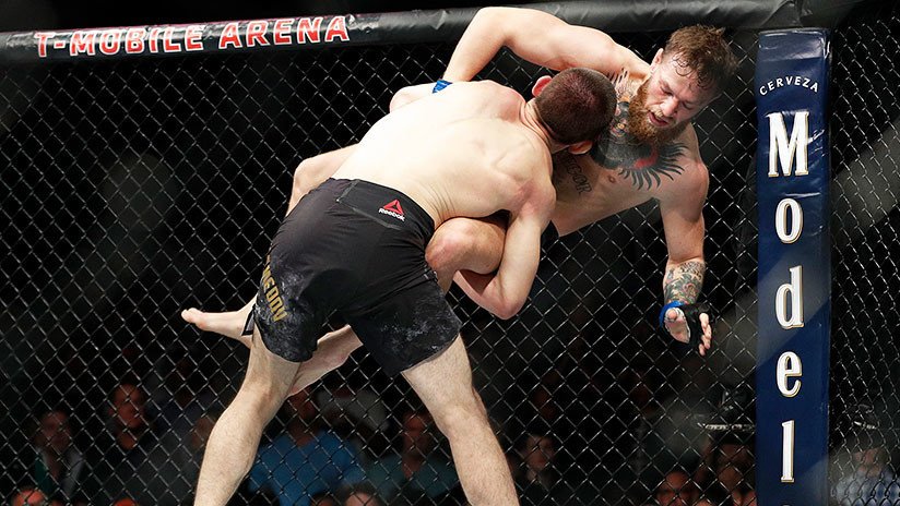 VIDEOS: Pelea entre Khabib Nurmagomédov y el equipo de Conor McGregor