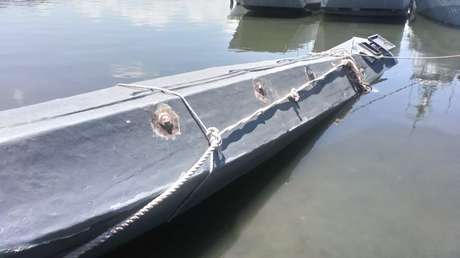 Decomisan dos toneladas de cocaína en un 'narcosubmarino' en El Salvador