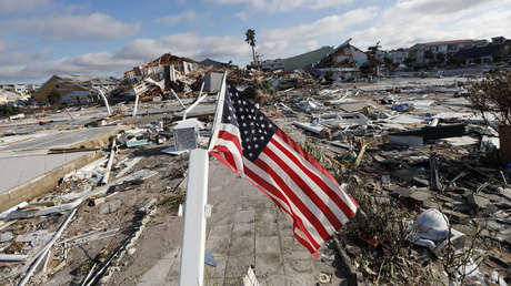 VIDEO: El huracán Michael azota una base aérea de EE.UU.
