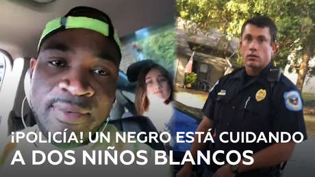 Ve a un niñero negro con dos niños blancos y llama a la Policía