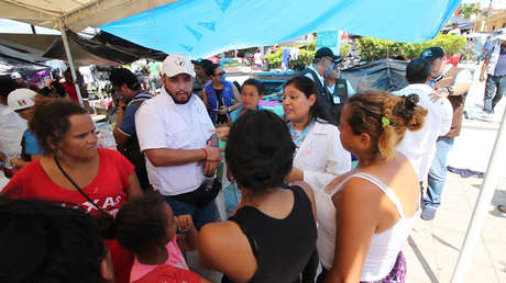 "Queremos darle lo mejor a nuestros hijos": 7 embarazadas recorren México en la caravana migrante