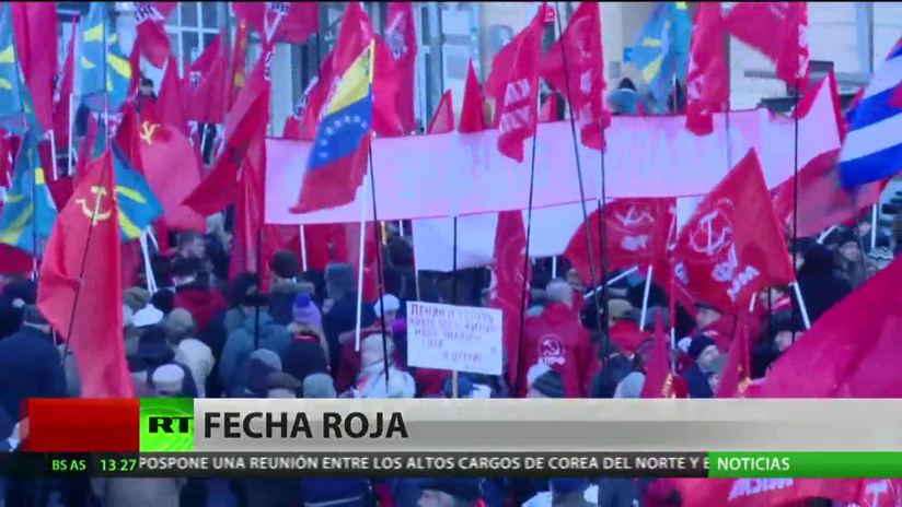 Comunistas de varios países se reúnen en Moscú en el aniversario de la Revolución de Octubre