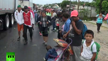 VIDEO: La caravana de migrantes continúa su marcha rumbo a EE.UU.