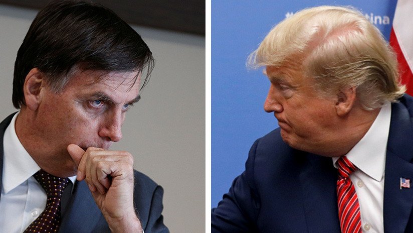 FOTO: El grafiti de un beso entre Bolsonaro y Trump que desapareció a las 48 horas de ser pintado