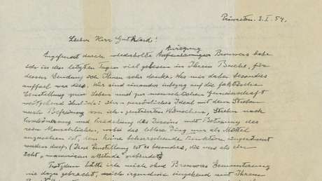 La 'Carta de Dios' de Einstein es subastada por 2,8 millones de dólares