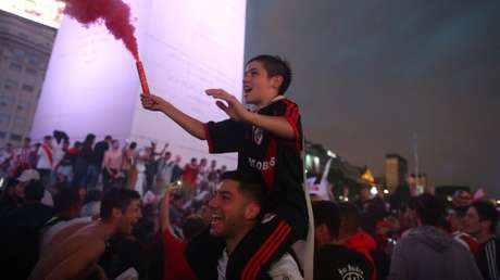 VIDEO: Así festejan los hinchas la victoria de River Plate ante Boca Juniors en Copa Libertadores