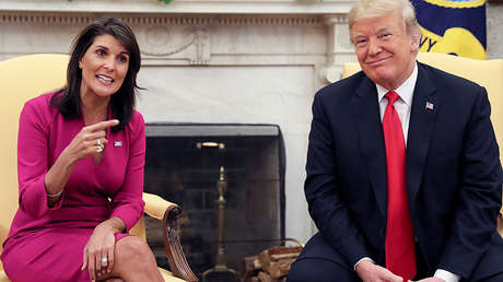 Nikki Haley cuenta como la "impredecibilidad" de Trump la ayudó en su trabajo en la ONU