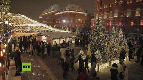 Video: La magia de Moscú 'vestida' de Navidad con miles de luces