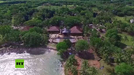 VIDEO: La devastación que provocó el tsunami en Indonesia a vista de dron