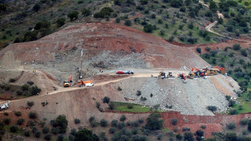 Imágenes aéreas muestran la magnitud de los trabajos de rescate del niño español que cayó a un pozo