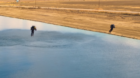 VIDEO: El vuelo que marcó el nacimiento de la primera "liga de carreras" de jetpacks de la historia