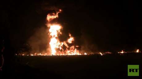 VIDEO: El momento de la mortal explosión del oleoducto en México