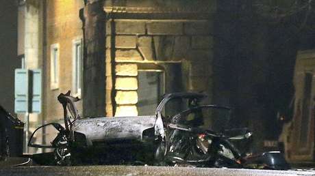 VIDEO: El momento de la explosión de un coche bomba en Irlanda del Norte