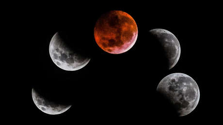 Así deslumbra la 'superluna de sangre' vista desde varios países