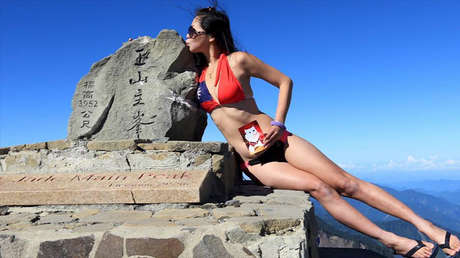 Muere 'la escaladora del bikini' tras precipitarse por una montaña de Taiwán