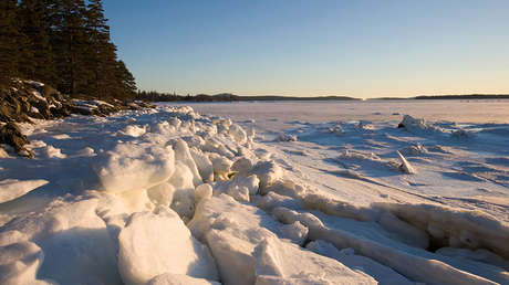 VIDEO, FOTOS: El hielo se apodera de la costa este de EE.UU. y congela parcialmente el Atlántico