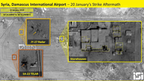 FOTOS: Nuevas imágenes de los depósitos atacados por Israel en Siria