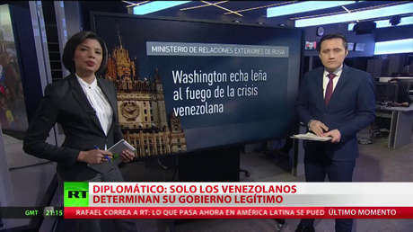 Rusia apoya al Gobierno legítimo de Maduro e insta al diálogo en Venezuela