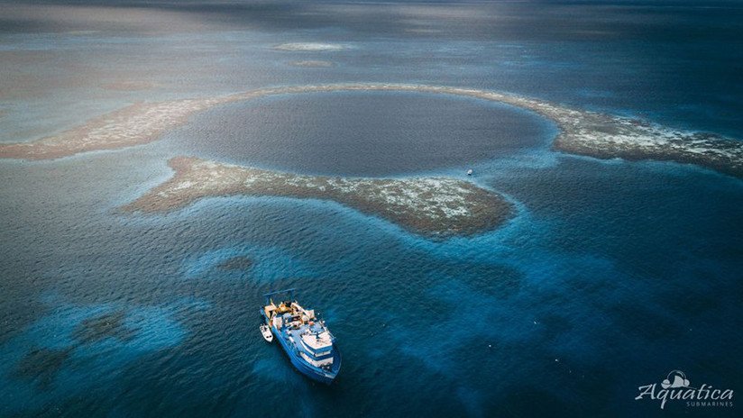 FOTOS: Muestran lo que ocultan las aguas profundas y el fondo del Gran Agujero Azul