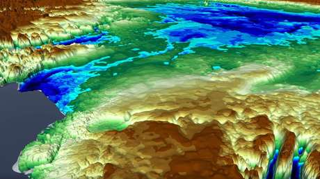 Hallan bajo el hielo de Groenlandia un cráter gigante producido por un meteorito 