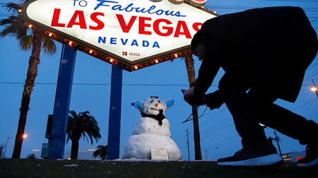 VIDEOS, FOTOS: Nieva en Las Vegas por primera vez en más de 10 años
