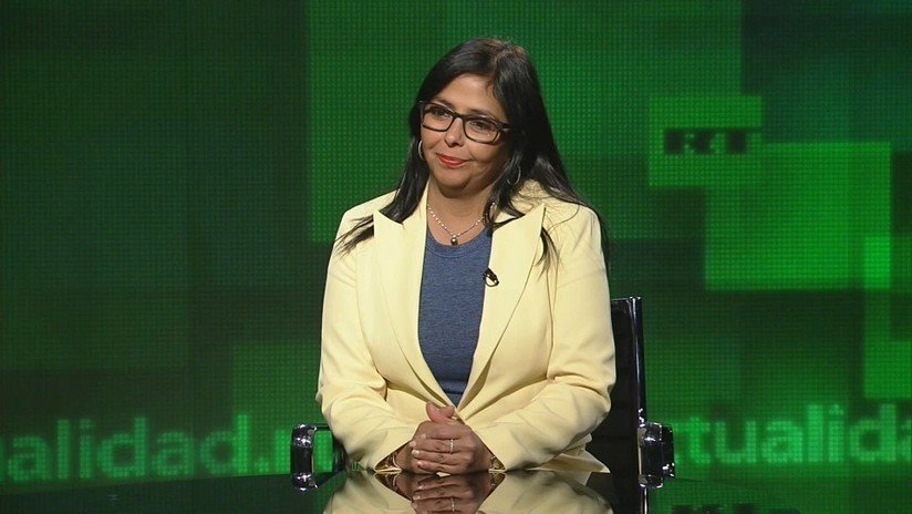 Delcy Rodríguez a RT: "La falsa ayuda humanitaria de EE.UU. es la estafa del siglo"