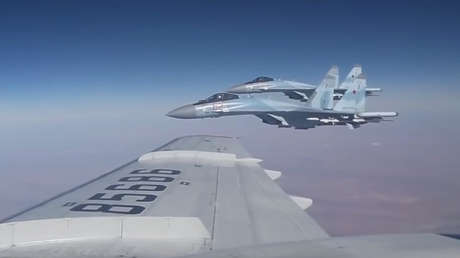 VIDEO: Cazas Su-35S acompañan el vuelo a Damasco del ministro ruso de Defensa