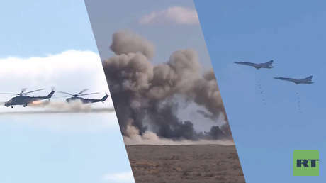 VIDEO: Aeronaves rusas y unidades antiaéreas de Bielorrusia simulan un combate