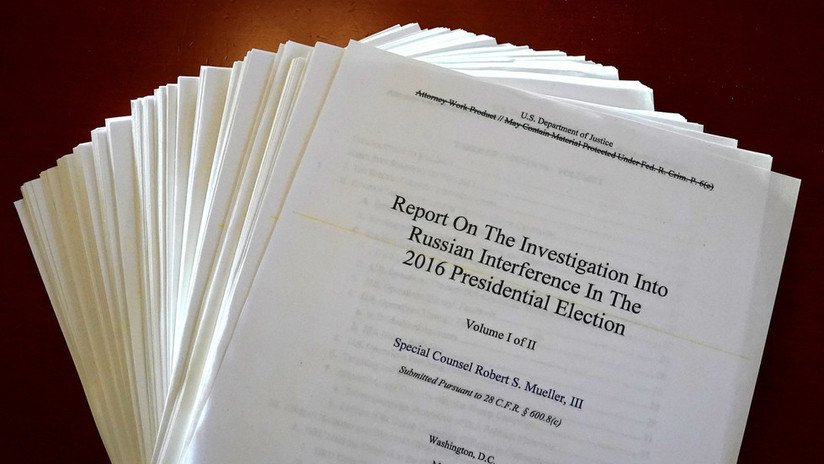 Moscú: El informe de Mueller "no contiene evidencias argumentadas" de que Rusia interfirió en las elecciones en EE.UU.