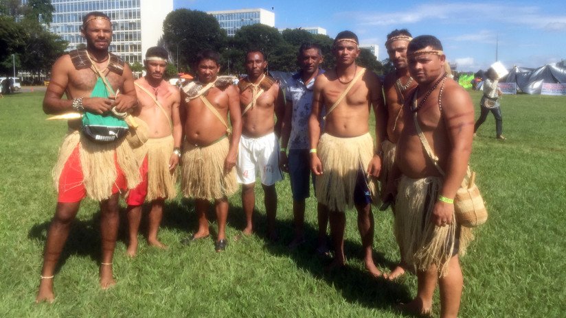 FOTOS: Indígenas brasileños protestan en la capital contra las políticas de Bolsonaro 