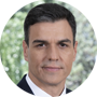 Pedro Sánchez, líder del PSOE y presidente del Gobierno, 47 años.