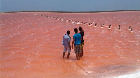 No solo Australia: Colombia también tiene una laguna rosada (FOTOS, VIDEO)