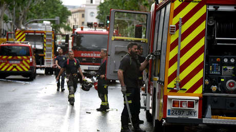 Al menos 16 heridos en Madrid al derrumbarse parte de un edificio por una explosión de gas