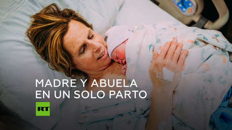 Se convierte en abuela al dar a luz a la bebé de su hijo
