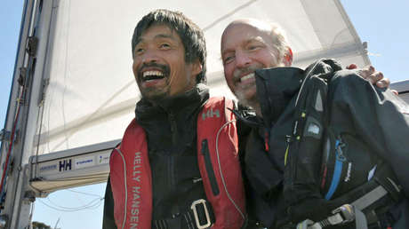 VIDEO: Un japonés se convierte en la primera persona invidente en cruzar el Pacífico en velero