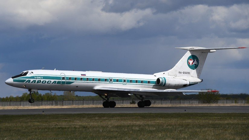 El icónico avión Túpolev Tu-134 realiza su último vuelo en Rusia