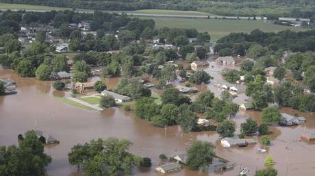 EE.UU.: Advierten de una inundación "potencialmente mortal" en el río Arkansas (FOTOS, VIDEO)
