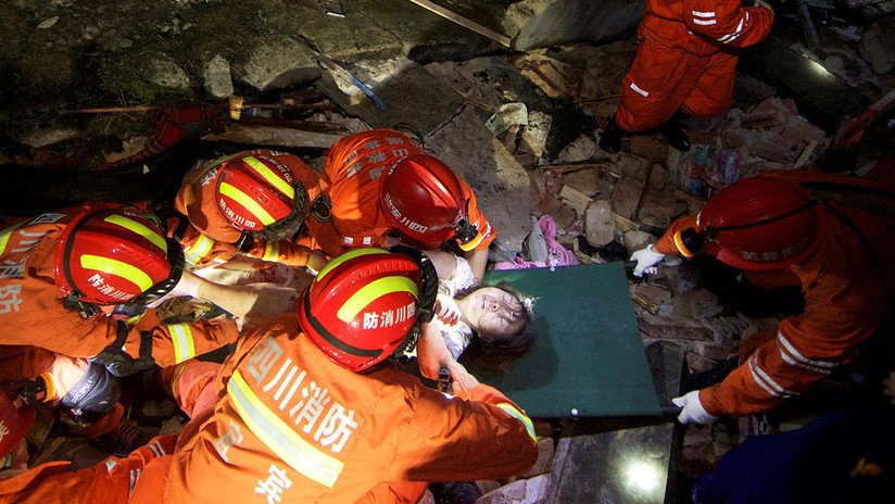 Imágenes de las destructivas consecuencias de los fuertes sismos que sacudieron China