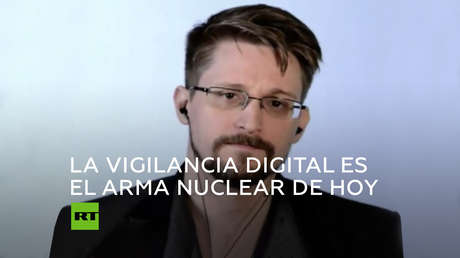 Snowden denuncia que compañías digitales y gobiernos emplean nuestros datos privados