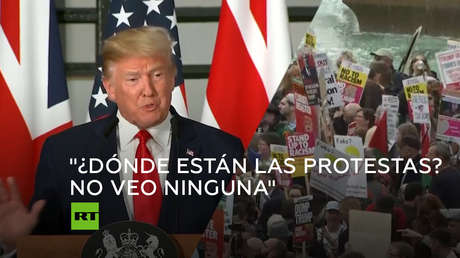 Trump sobre las protestas en Reino Unido: "Muchas son noticias falsas"