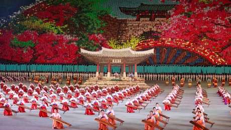 FOTOS: Así fueron los 'juegos de masas' norcoreanos suspendidos por Kim debido a su "equivocado espíritu de creación"