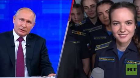 VIDEO: Una estudiante de aviación pregunta a Putin si las mujeres podrán pilotar cazas o aviones de asalto en Rusia y esta es su respuesta