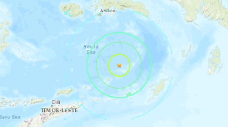 Un terremoto de magnitud 7,3 se registra cerca de las costas de Indonesia