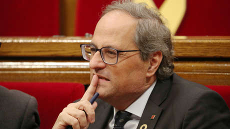 La Justicia catalana procesa al presidente Torra por mantener los lazos amarillos durante la pasada campaña electoral