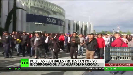 La Policía Federal mexicana convoca un paro nacional